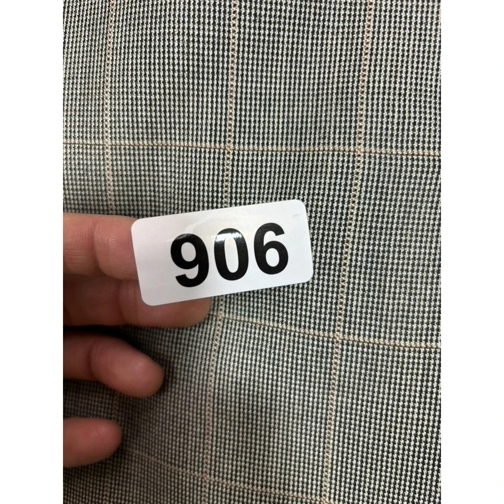 Jos A Bank Signature Collection Grey Plaid Silk Wool Blazer Sport Coat 48 Long